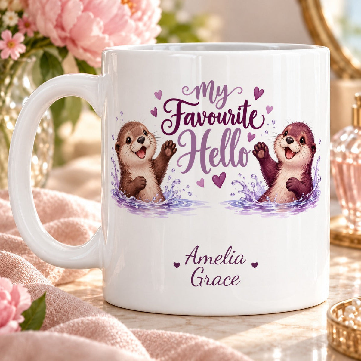 My Favourite Hello – Personalised Mug with two-line personalisation