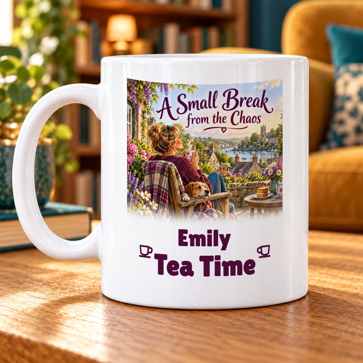 A Small Break from the Chaos – Personalised Mug