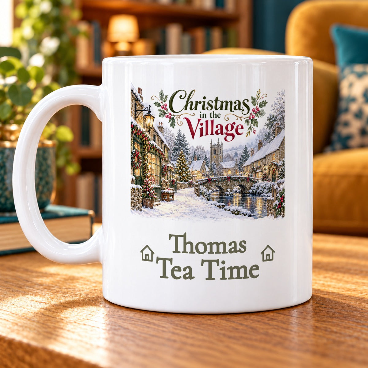Christmas in the Village – Personalised Mug