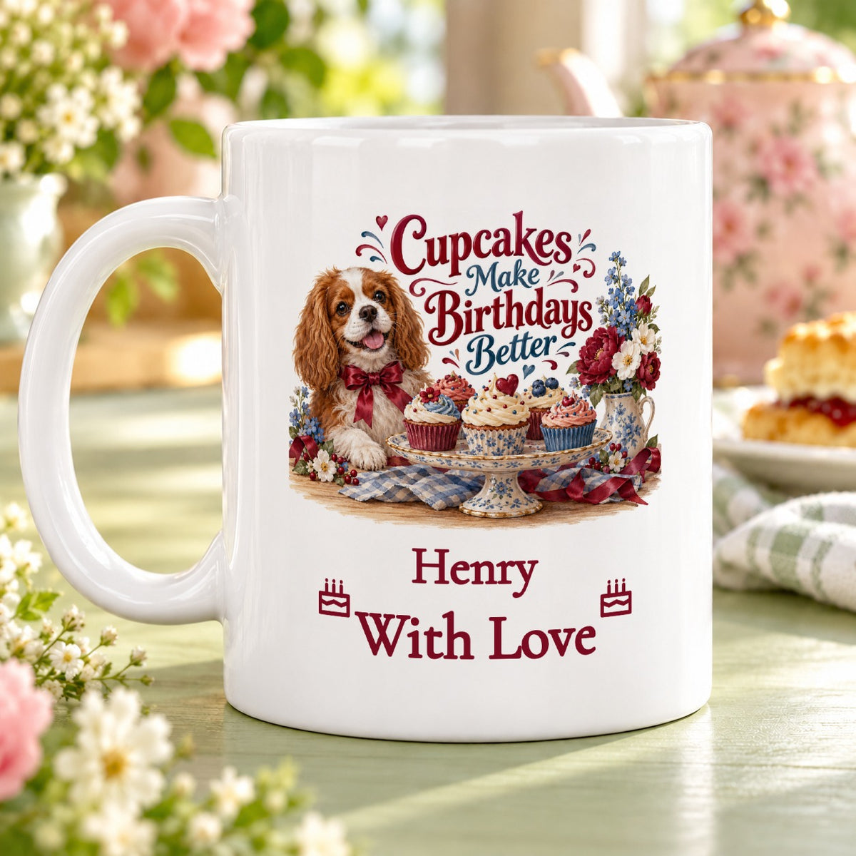 Cupcakes Make Birthdays Better – Personalised Mug