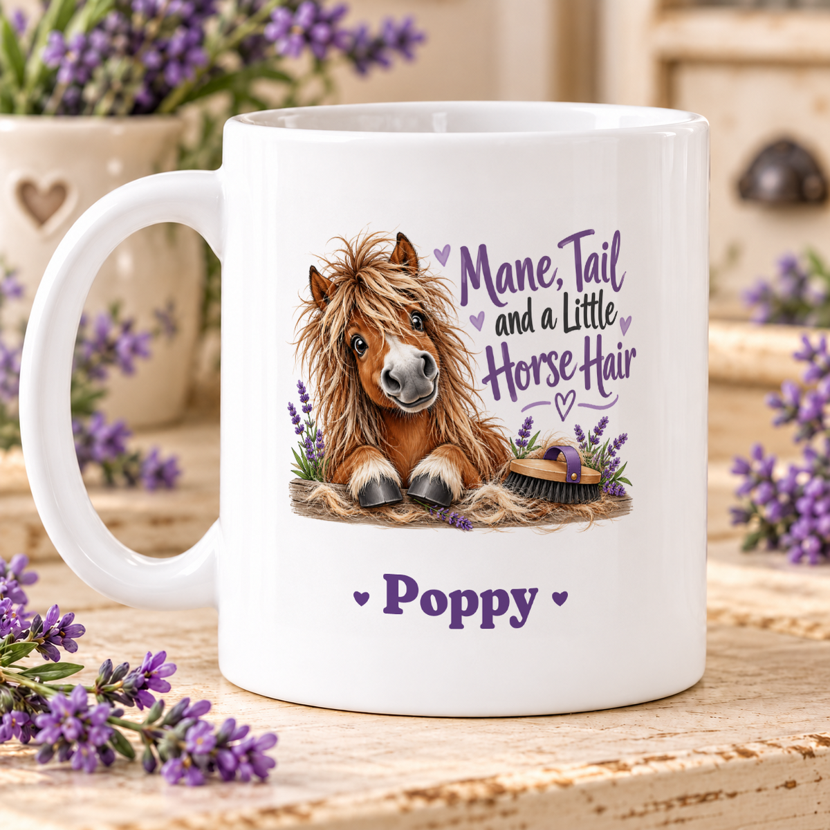 Shaggy Pony with Unruly Mane — example personalised with Poppy
