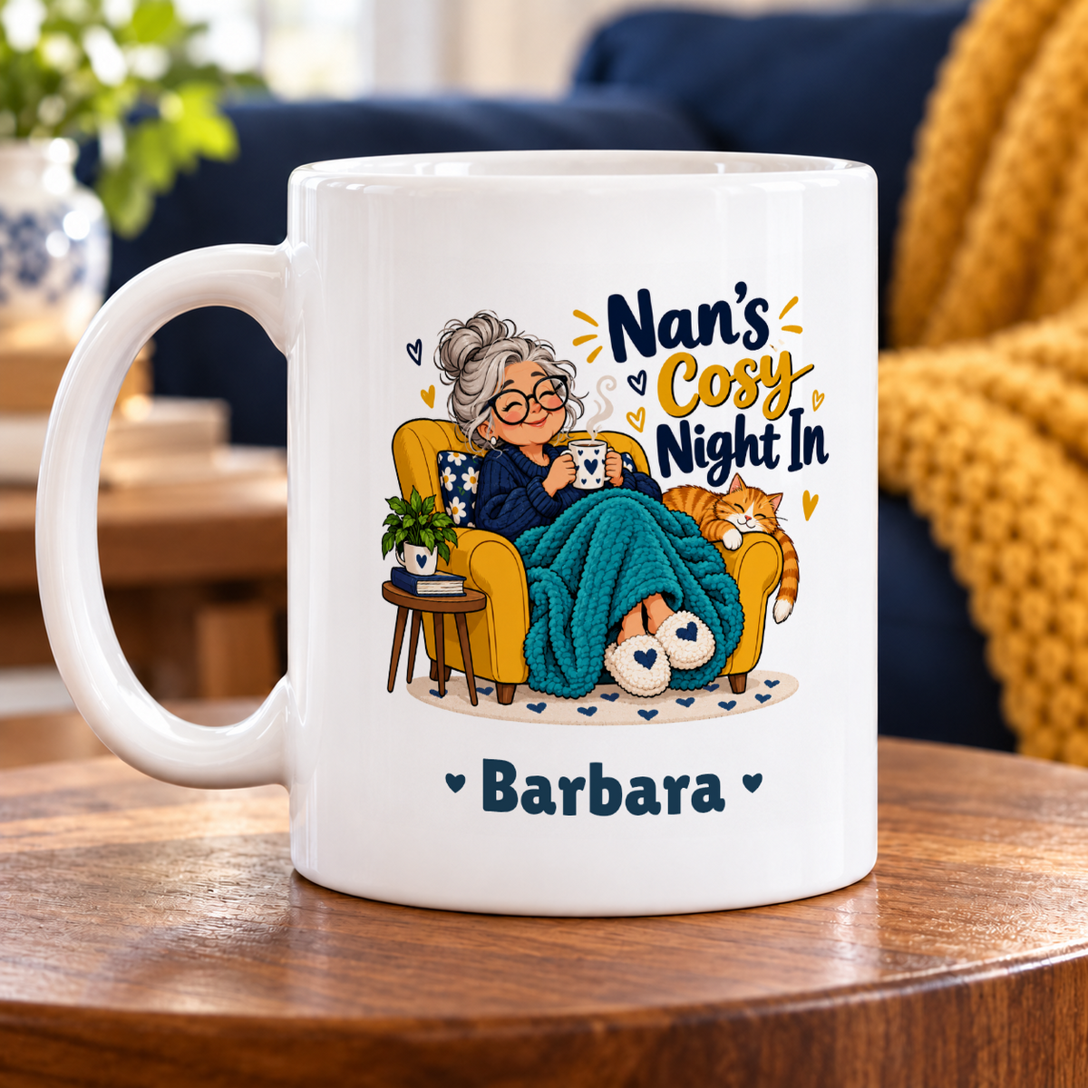 Nan’s cosy night in — example personalised with Barbara