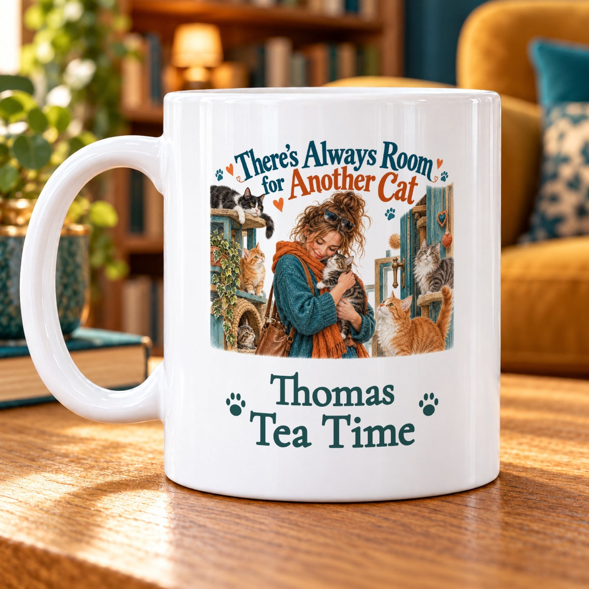 There’s Always Room for Another Cat – Personalised Mug