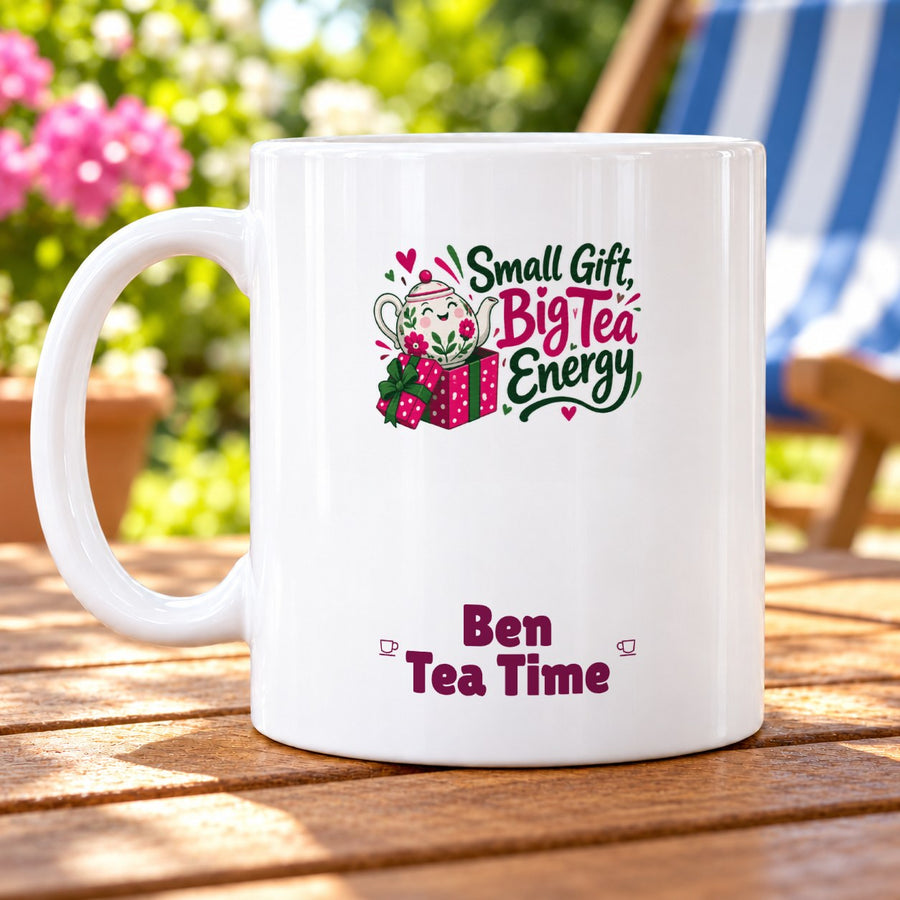 Small Gift, Big Tea Energy – Personalised Mug personalised with Ben Tea Time