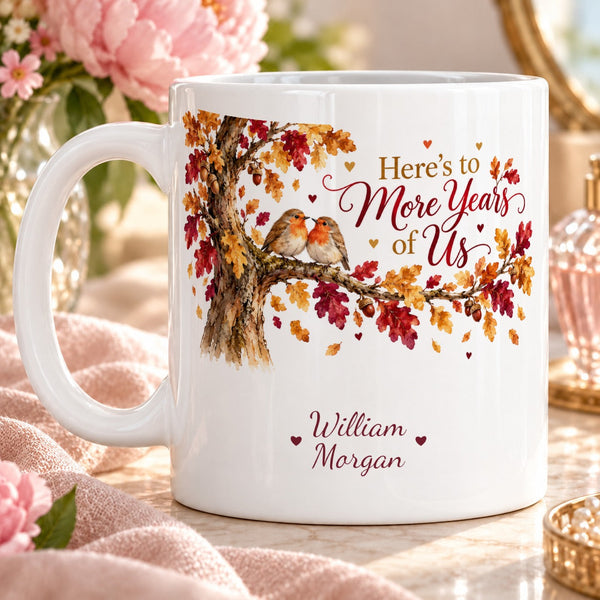 Here's to More Years of Us – Personalised Mug with two-line personalisation