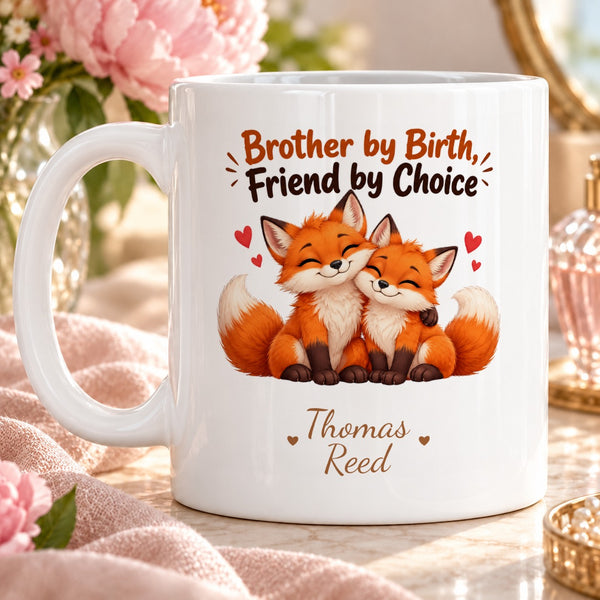 Brother by Birth, Friend by Choice – Personalised Mug