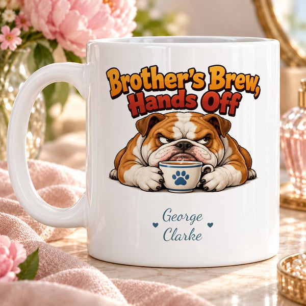 Brother's Brew, Hands Off – Personalised Mug