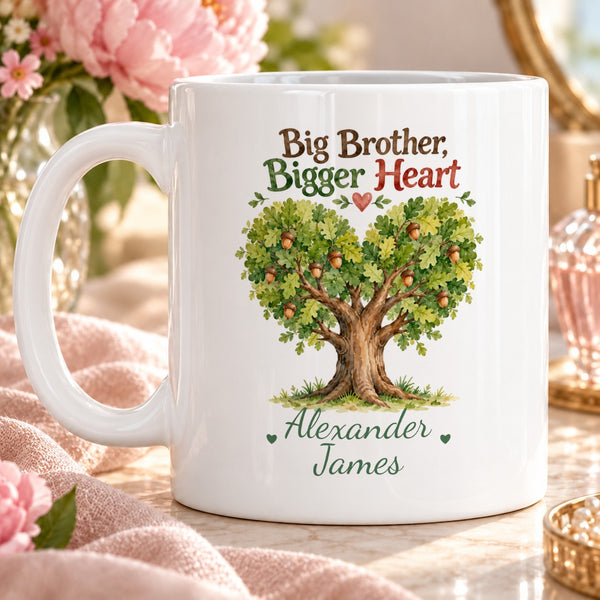 Big Brother, Bigger Heart – Personalised Mug
