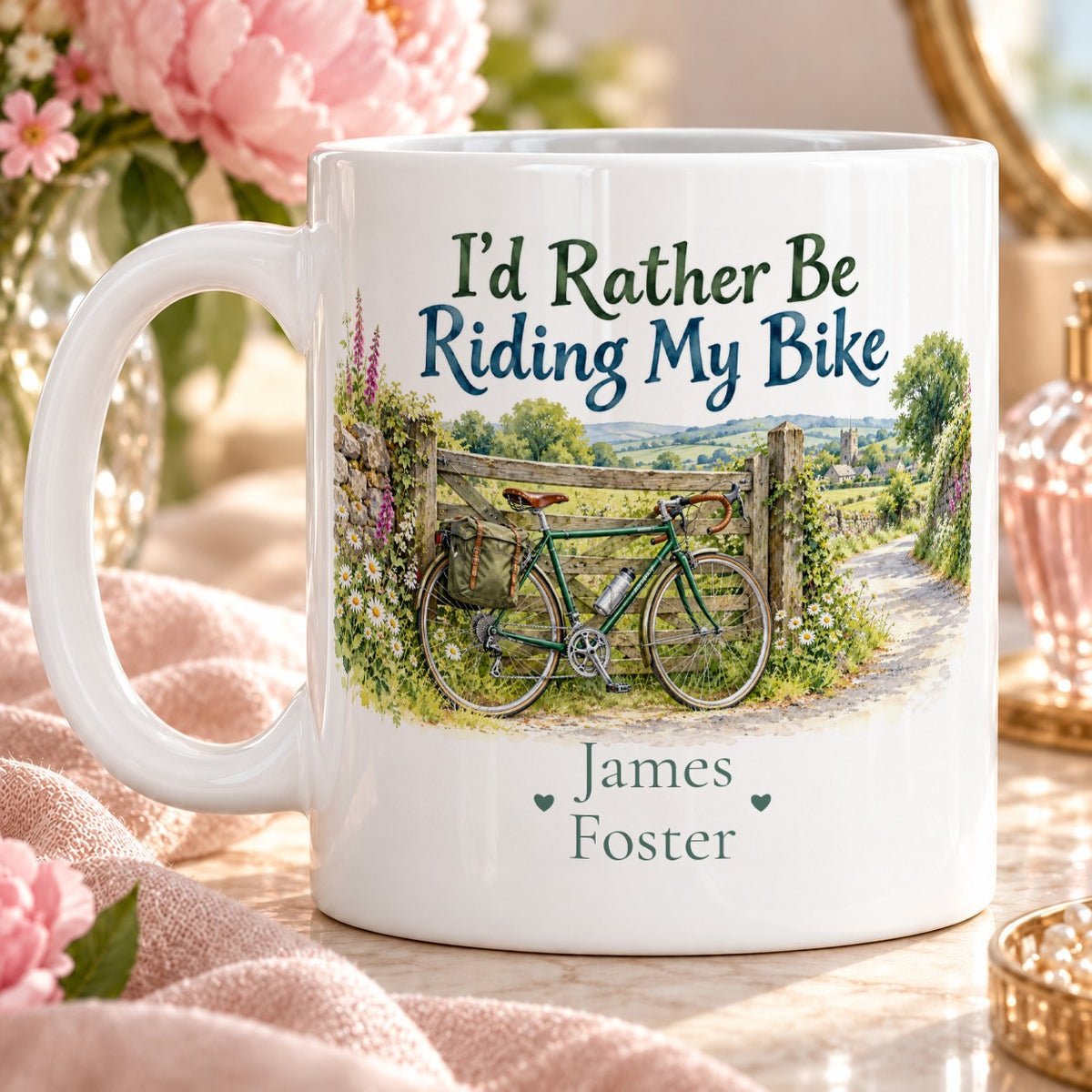 I'd Rather Be Riding My Bike – Personalised Mug
