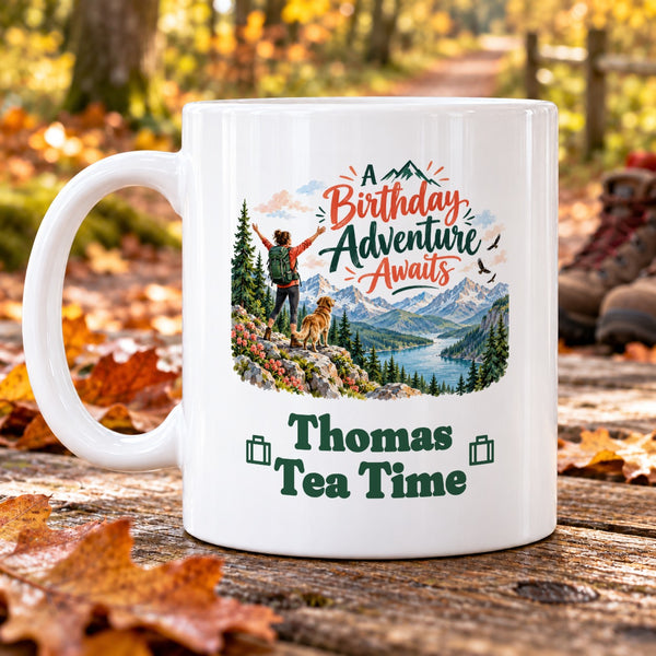 A Birthday Adventure Awaits – Personalised Mug