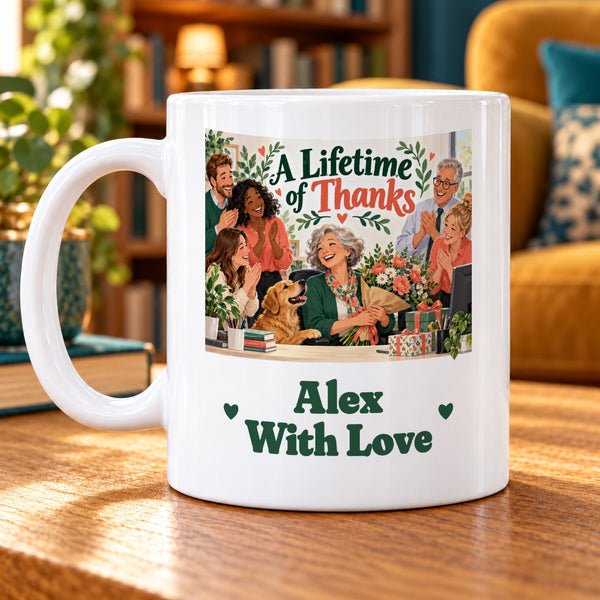 A Lifetime of Thanks – Personalised Mug
