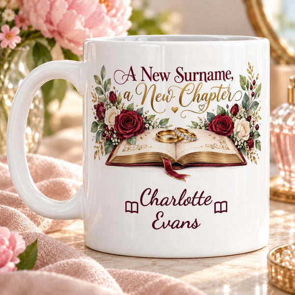 A New Surname, a New Chapter – Personalised Mug