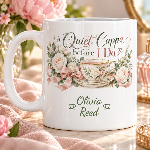 A Quiet Cuppa before I Do – Personalised Mug