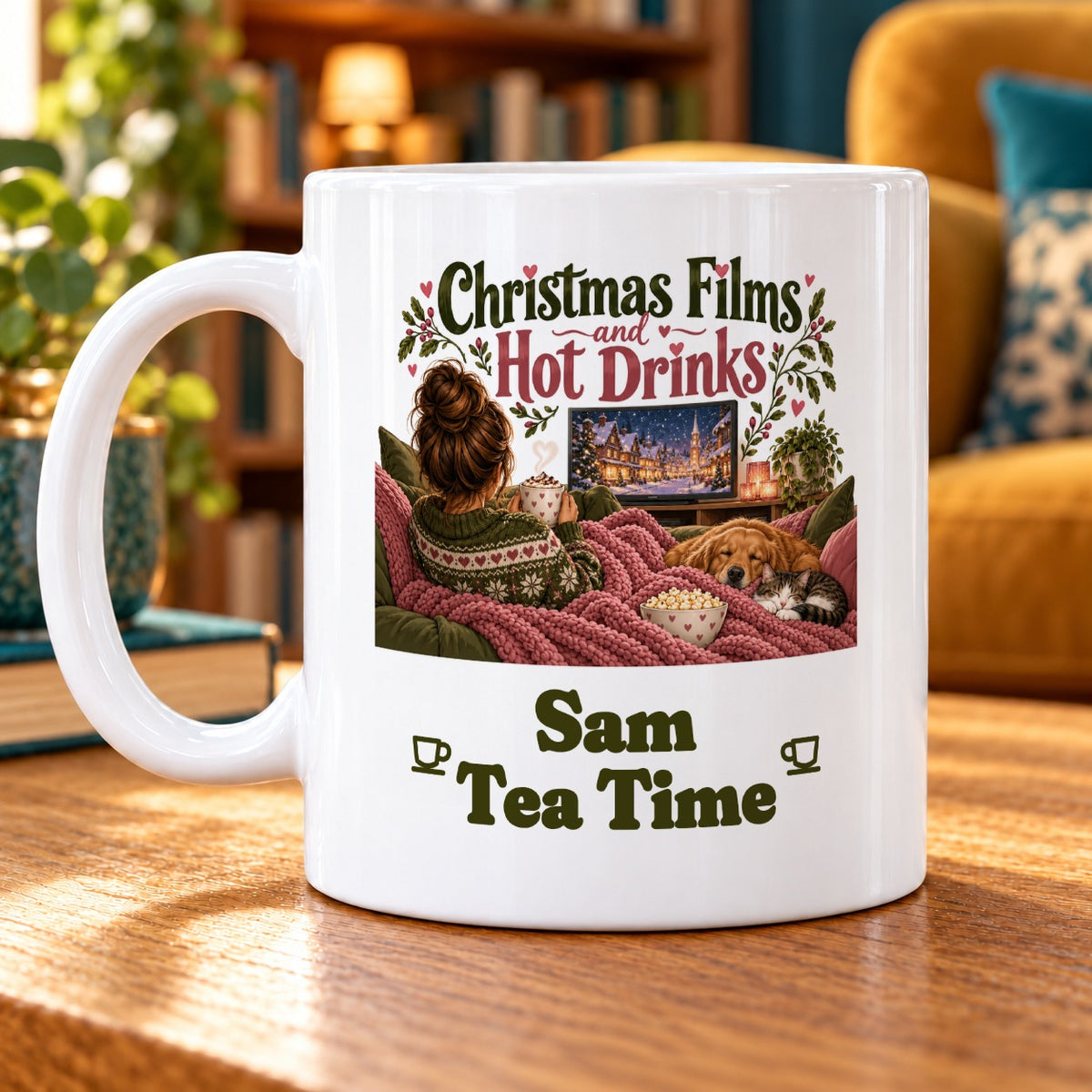 Christmas Films and Hot Drinks – Personalised Mug