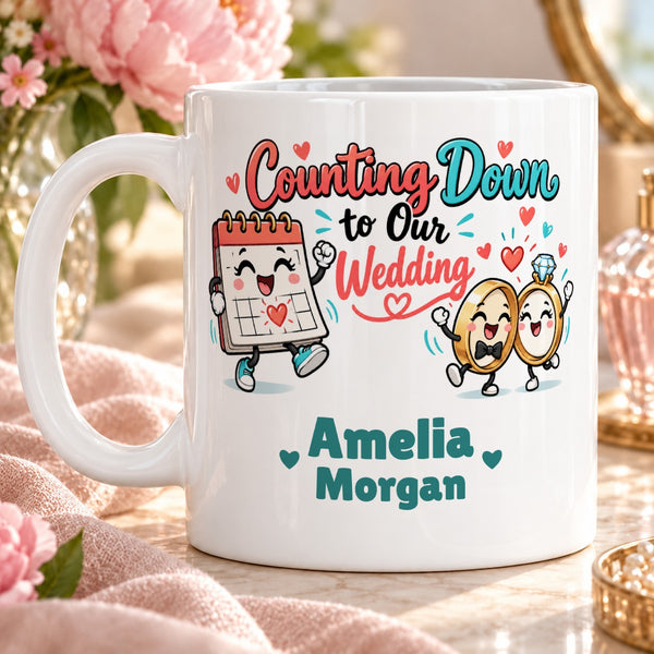 Counting Down to Our Wedding – Personalised Mug