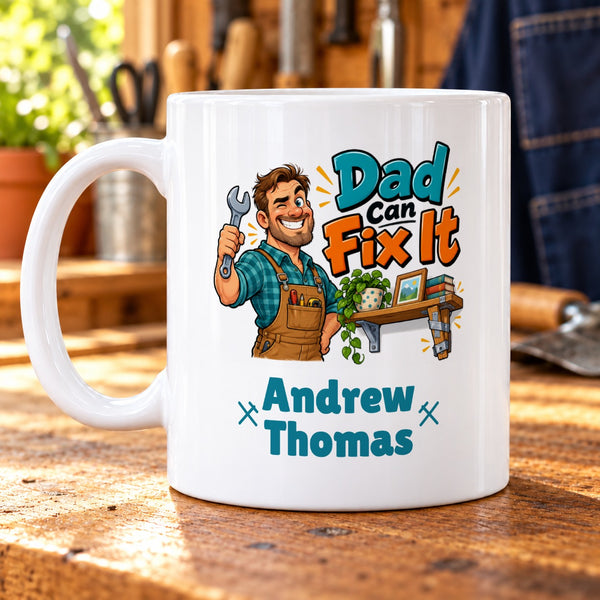 Dad Can Fix It – Personalised Mug
