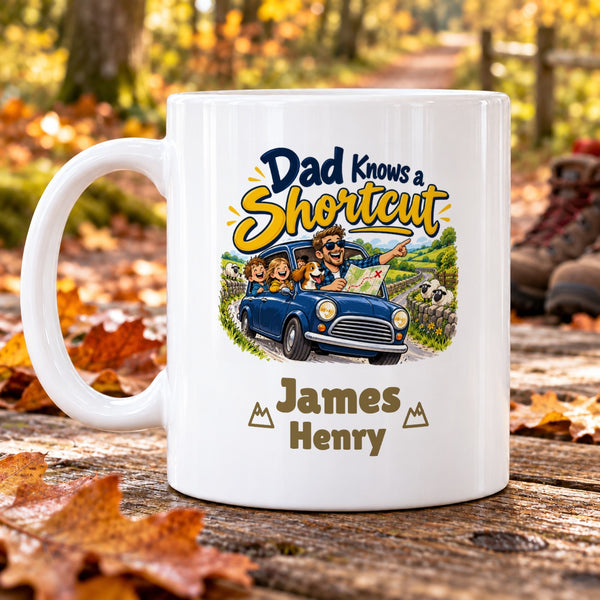 Dad Knows a Shortcut – Personalised Mug