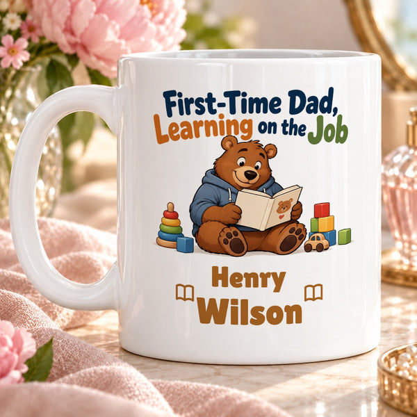 First-Time Dad, Learning on the Job – Personalised Mug