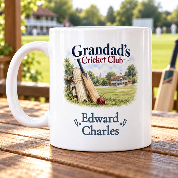 Grandad’s Cricket Mug – Personalised Mug