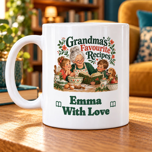 Grandma’s Favourite Recipes – Personalised Mug