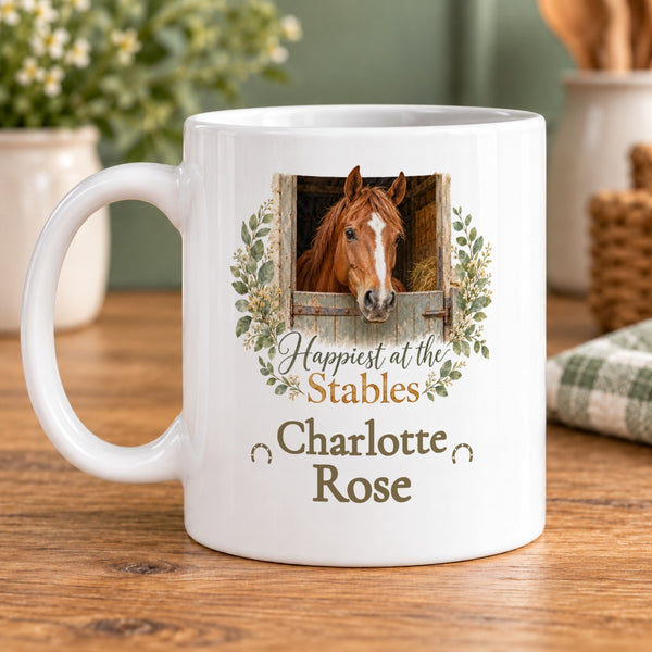 Happiest at the Stables – Personalised Mug
