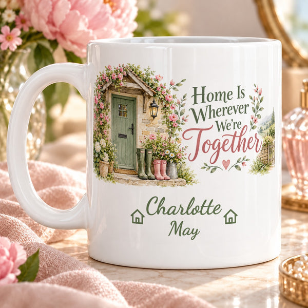 Home Is Wherever We're Together – Personalised Mug
