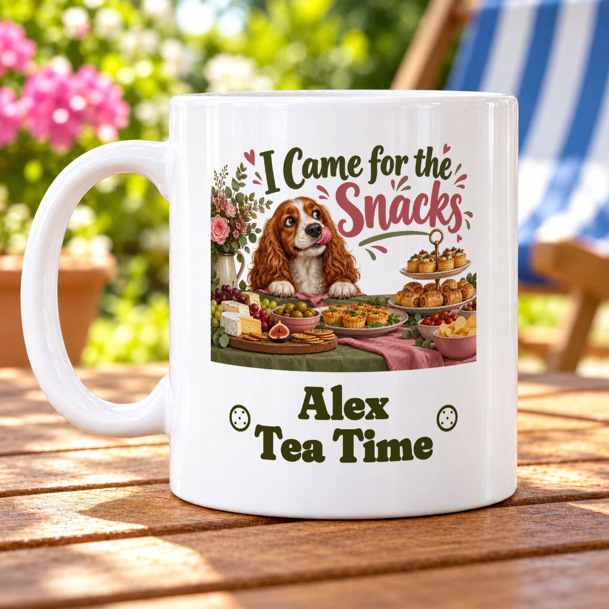 I Came for the Snacks – Personalised Mug