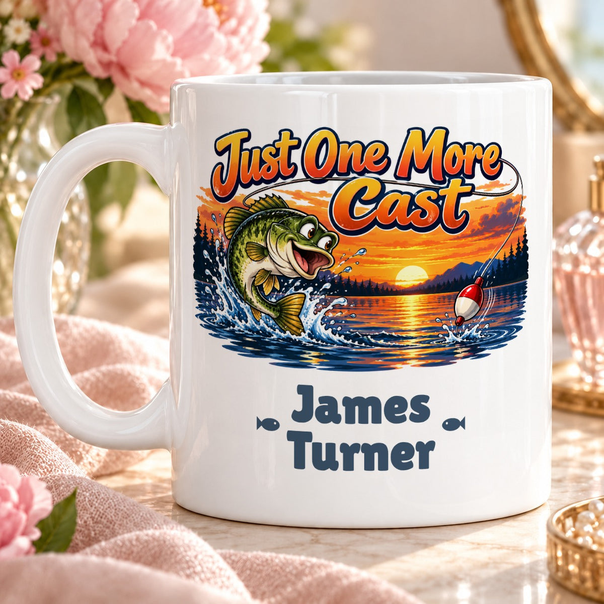 Just One More Cast – Personalised Mug