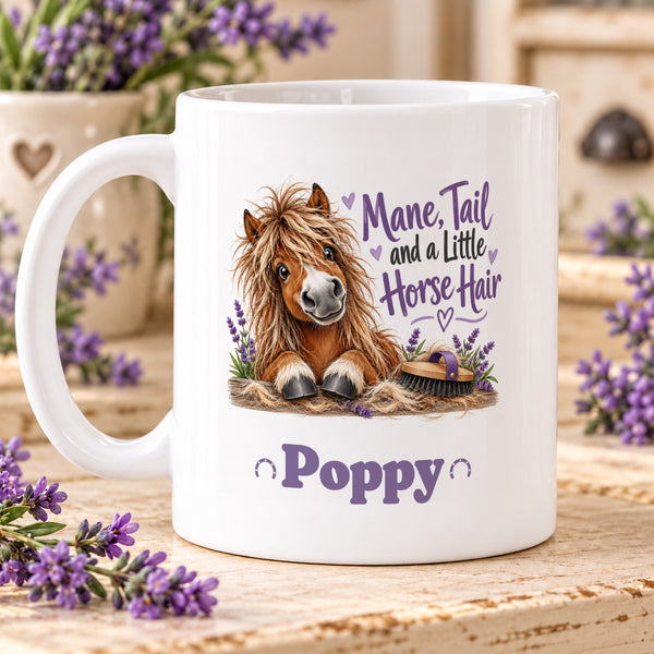 Mane, Tail and a Little Horse Hair – Personalised Mug