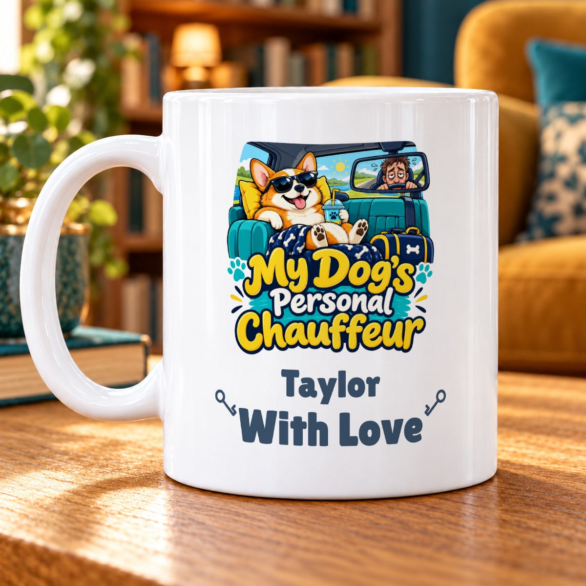My Dog’s Personal Chauffeur – Personalised Mug