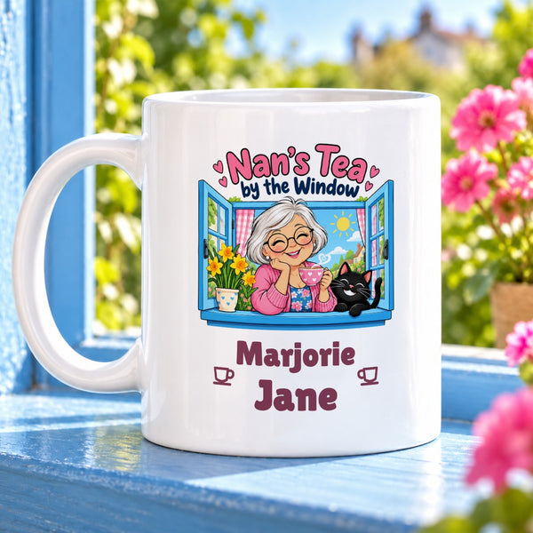 Nan’s Tea by the Window – Personalised Mug
