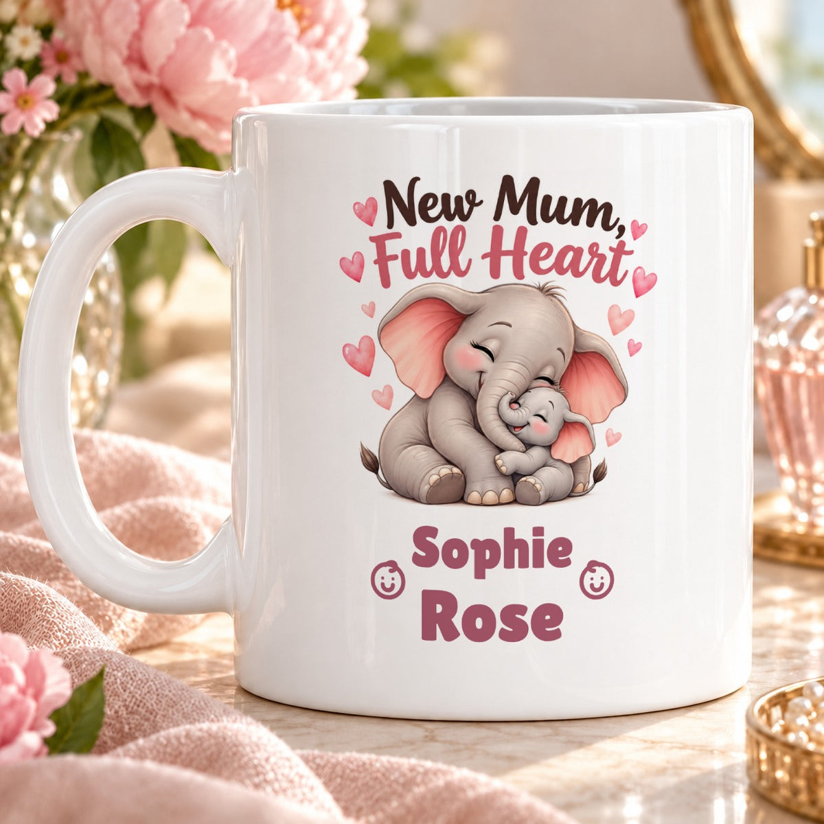 New Mum, Full Heart – Personalised Mug