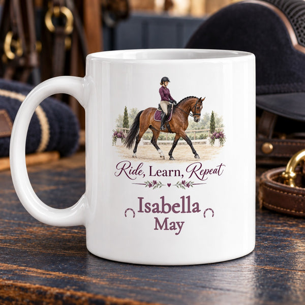 Ride, Learn, Repeat – Personalised Mug