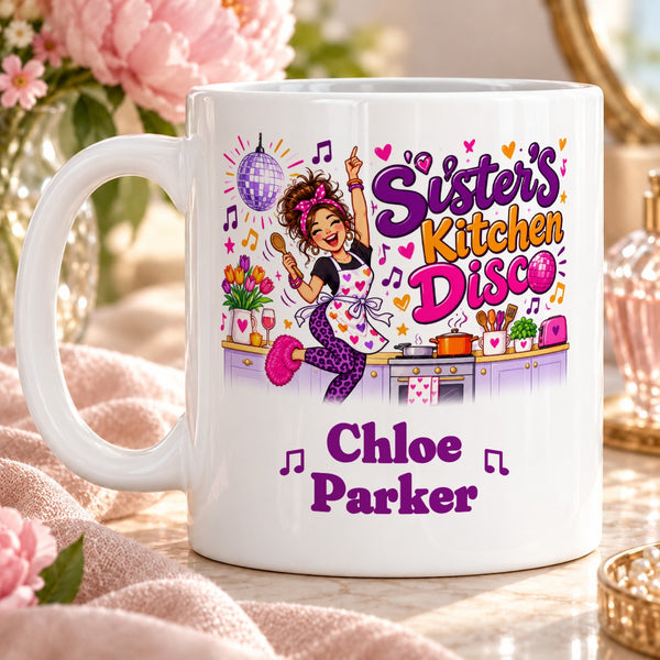 Sister’s Kitchen Disco – Personalised Mug