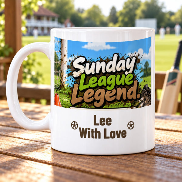Sunday League Legend. – Personalised Football Mug