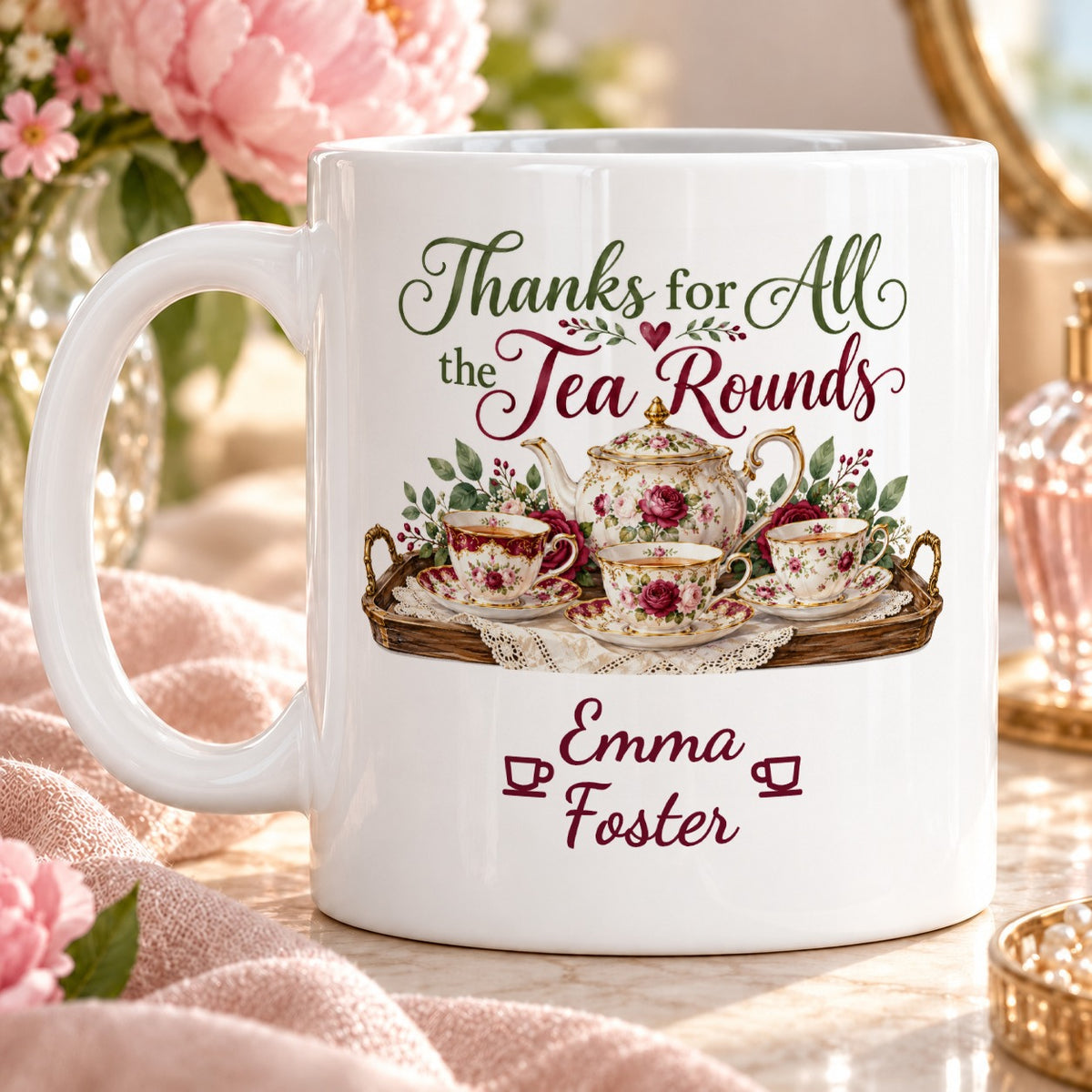 Thanks for All the Tea Rounds – Personalised Mug
