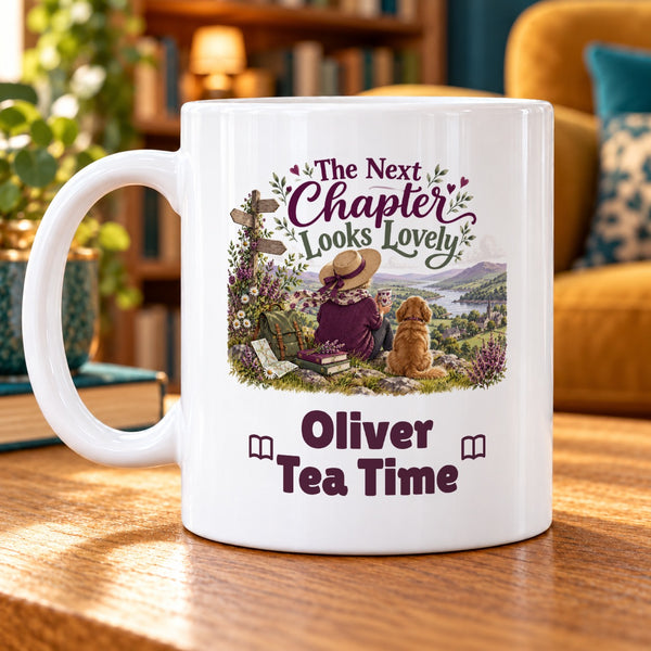 The Next Chapter Looks Lovely – Personalised Mug