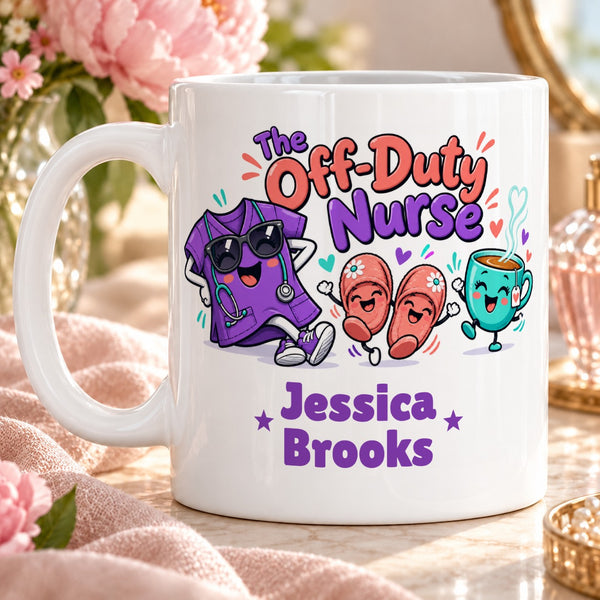 The Off-Duty Nurse – Personalised Mug
